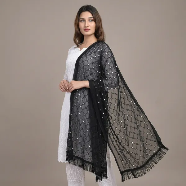 Women_S_Chiffon_Dupatta_With_Lace