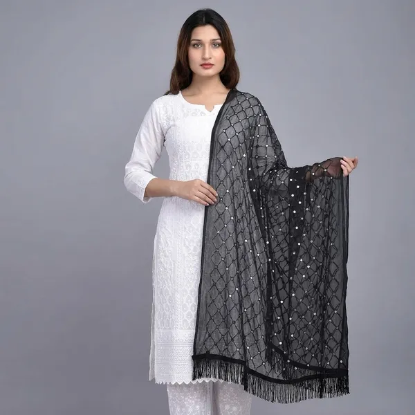 Women_S_Chiffon_Dupatta_With_Lace