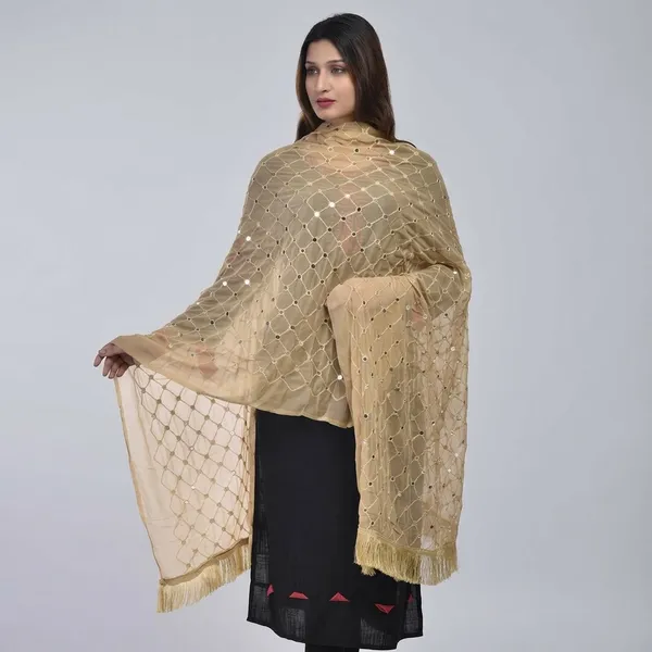 Women_S_Chiffon_Dupatta_With_Lace