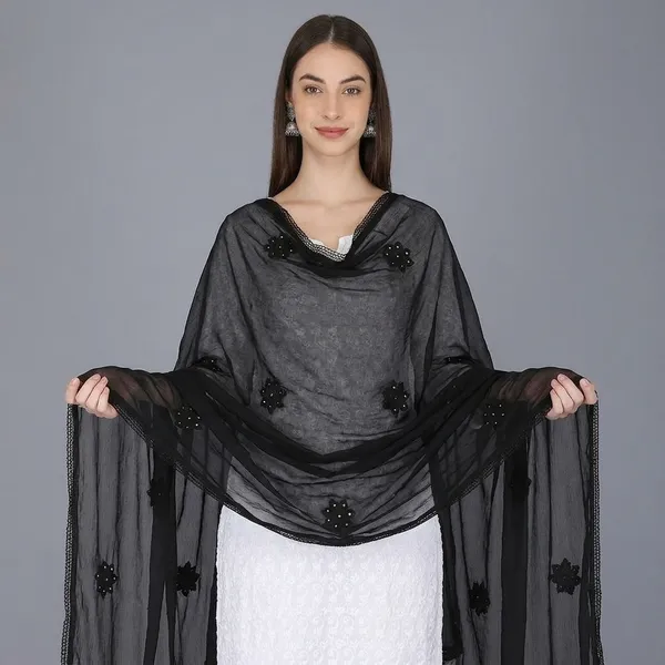Women_S_Embroidered_Chiffon_Dupatta