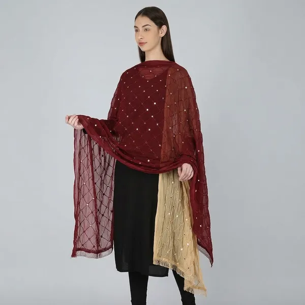 Women_S_Embroidered_Chiffon_Dupatta