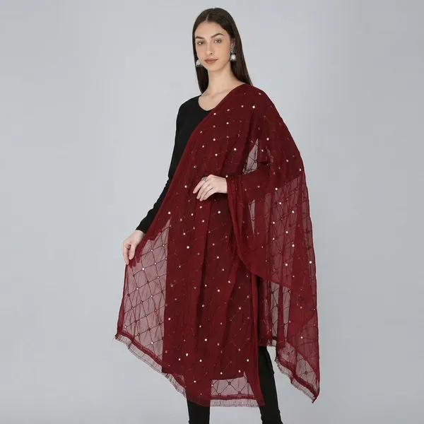 Women_S_Embroidered_Chiffon_Dupatta
