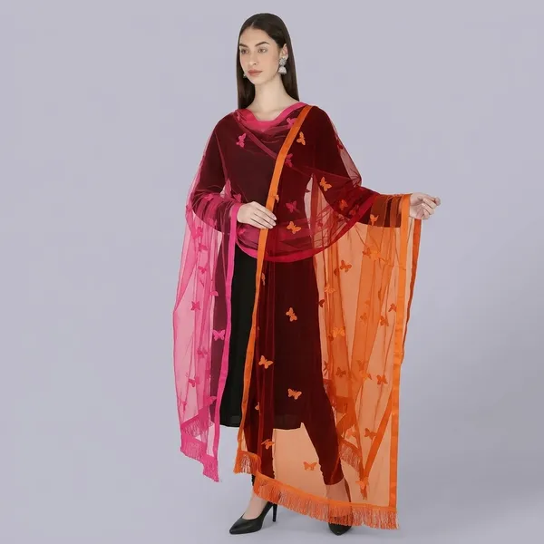 Women_Net_Dupatta_With_Embroidery