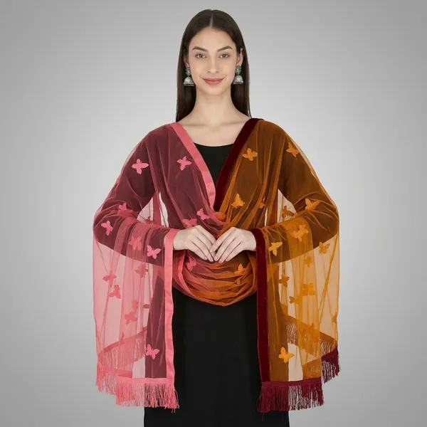 Women_Net_Dupatta_With_Embroidery
