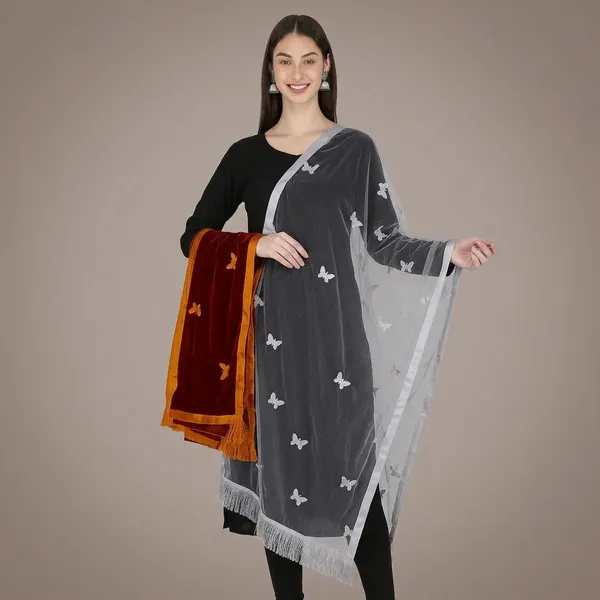 Women_Net_Dupatta_With_Embroidery