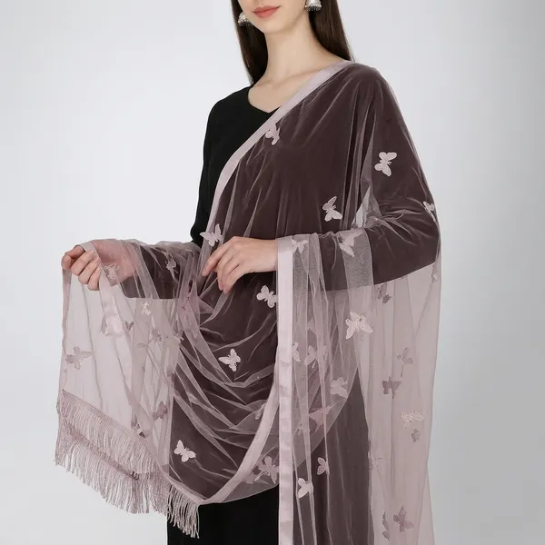 Women_Net_Dupatta_With_Embroidery