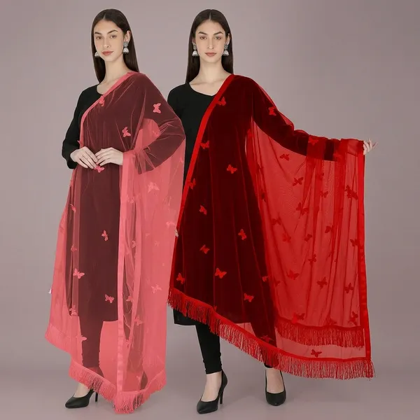 Women_Net_Dupatta_With_Embroidery