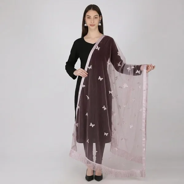 Women_Net_Dupatta_With_Embroidery