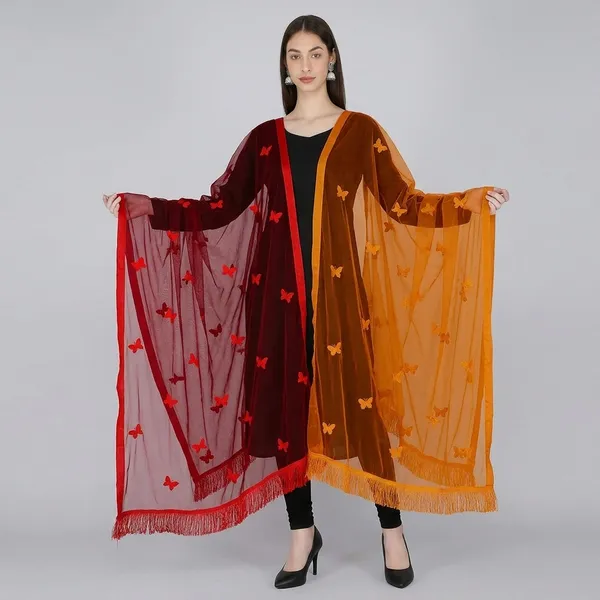 Women_Net_Dupatta_With_Embroidery