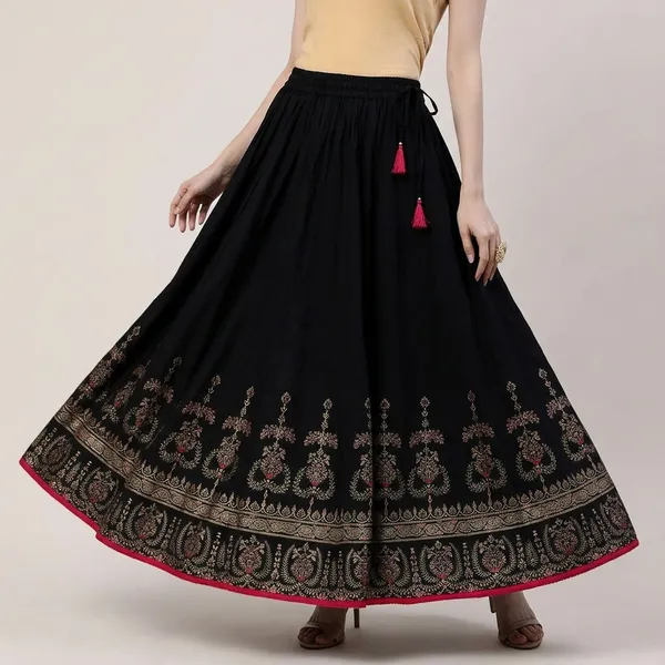 Cotton_Block_Print_Skirt_For_Women