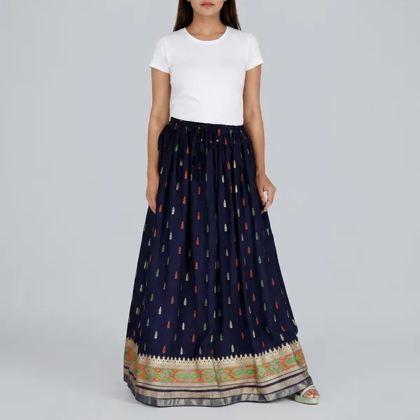 Women_S_Flared_Print_Skirt