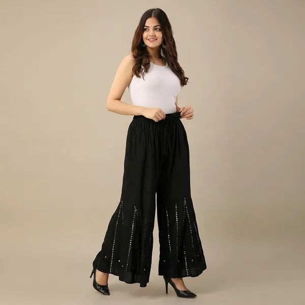 Women_Embroidered_Rayon_Sharara_Palazzo_Pants