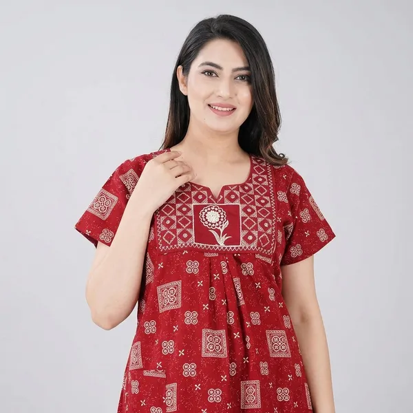 Cotton_Embroidery_Nighty_For_Women