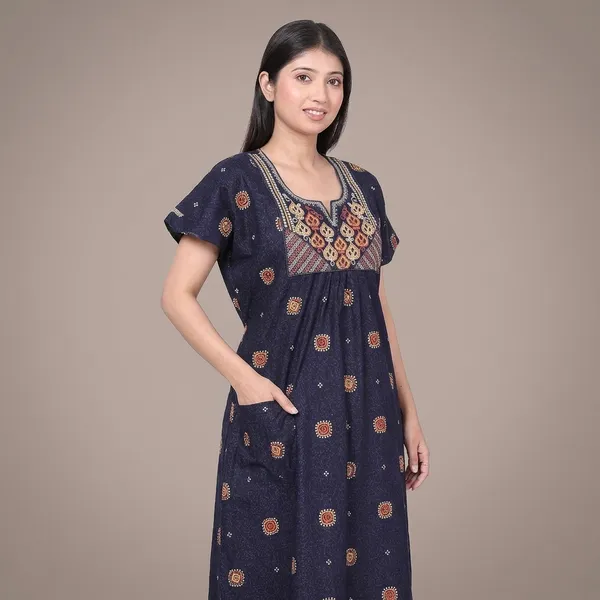 Cotton_Hand_Block_Print_Nighty_Gown_For_Women