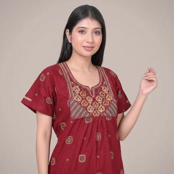 Cotton_Hand_Block_Print_Nighty_Gown_For_Women