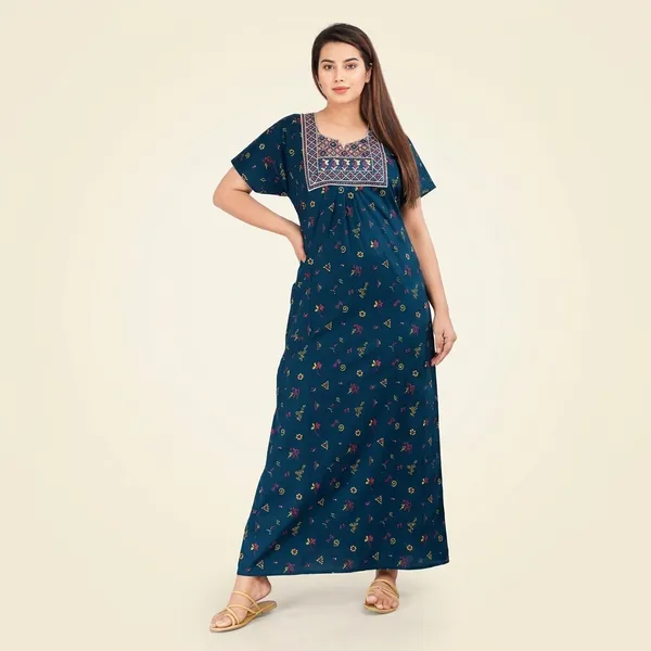 Cotton_Embroidery_Nighty_For_Women