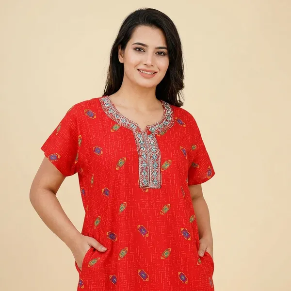 Cotton_Embroidery_Nighty_For_Women