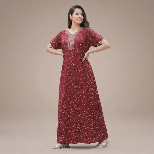 Cotton_Embroidery_Nighty_For_Women