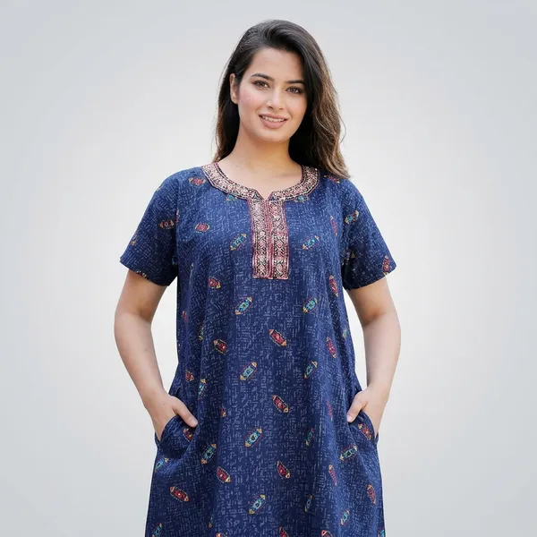 Cotton_Embroidery_Nighty_For_Women