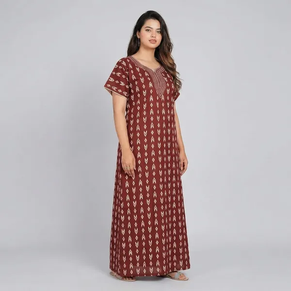 Cotton_Embroidery_Nighty_For_Women