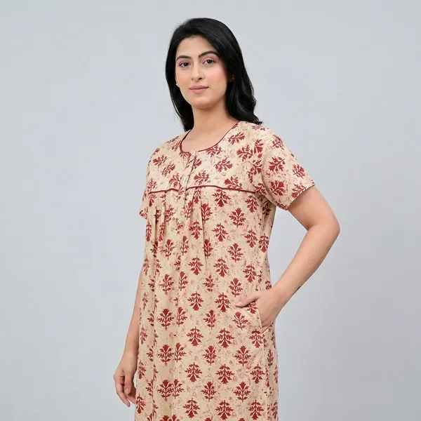 Cotton_Block_Print_Nighty_For_Women