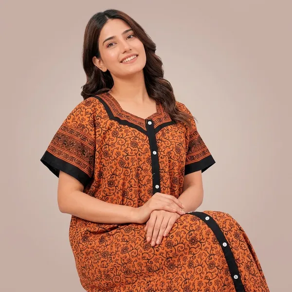 Cotton_Block_Print_Night_Gown_For_Women