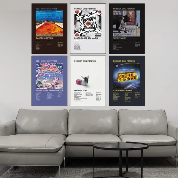 Multicolor_Red_Hot_Chili_Peppers_Music_Album_Set_Of_6_For_Home,_Bedroom,_Living_Room_And_Walls_Art_(Multicolor,_8_Inch)