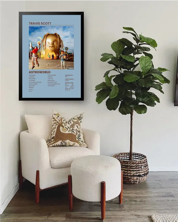 Multicolor_Travis_Scott_(Astroworld)_Music_Album_Posters_With_Frame_(Set_Of_1)_13X10_Inch