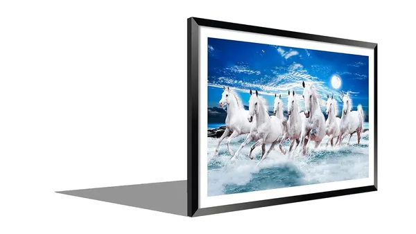 Running_Horses_Vastu_Painting_Blessing_Lucky_Horse_White_Photo_Frame_Modern_Art_With_Lamination_Art_For_Living_room_Office_Decor