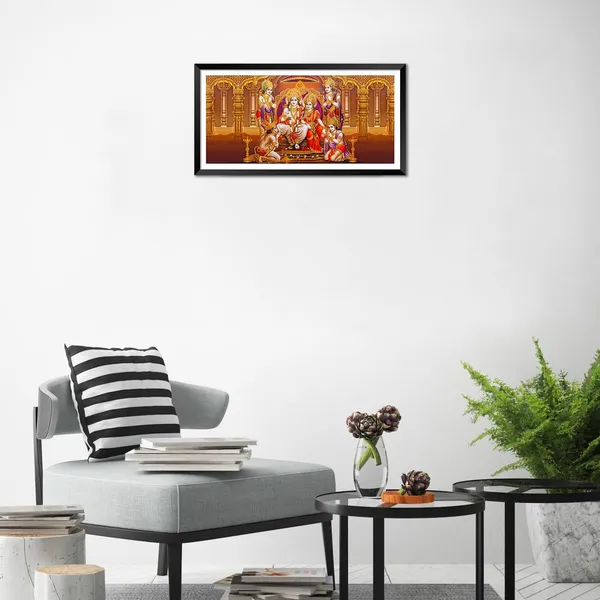 Black_Lord_Shri_Ram_Darbar_Ayodhya_Wall_Frame_Laminated_Coated_Artwork_Framed_Panting_For_Home_&_Office_Decor