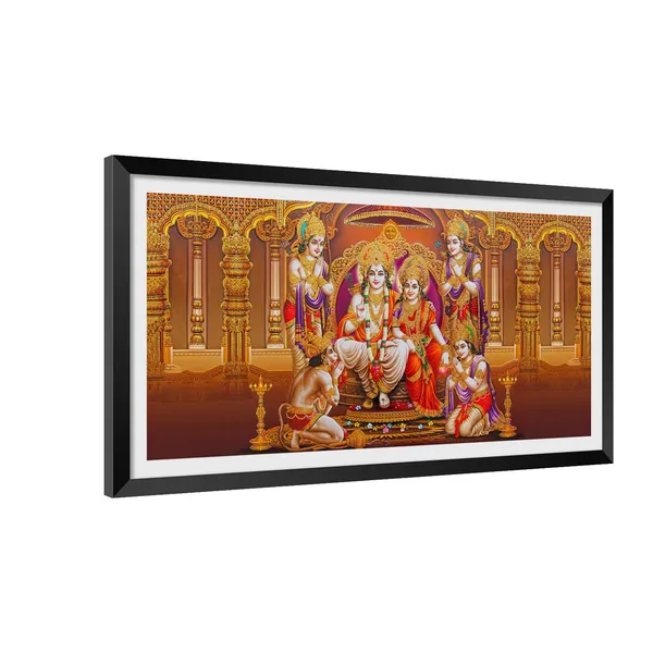 Black_Lord_Shri_Ram_Darbar_Ayodhya_Wall_Frame_Laminated_Coated_Artwork_Framed_Panting_For_Home_&_Office_Decor