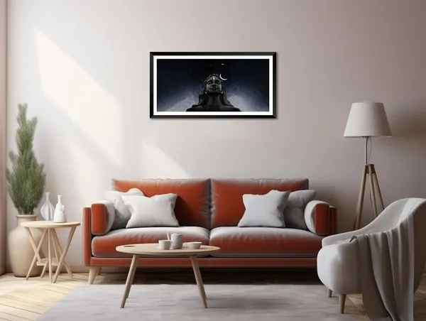 Black_Shiva_Adiyogi_Painting_With_Frame_Laminated_Coated_Blessing_Meditation_Artwork_For_Decor_Living_Room_Home