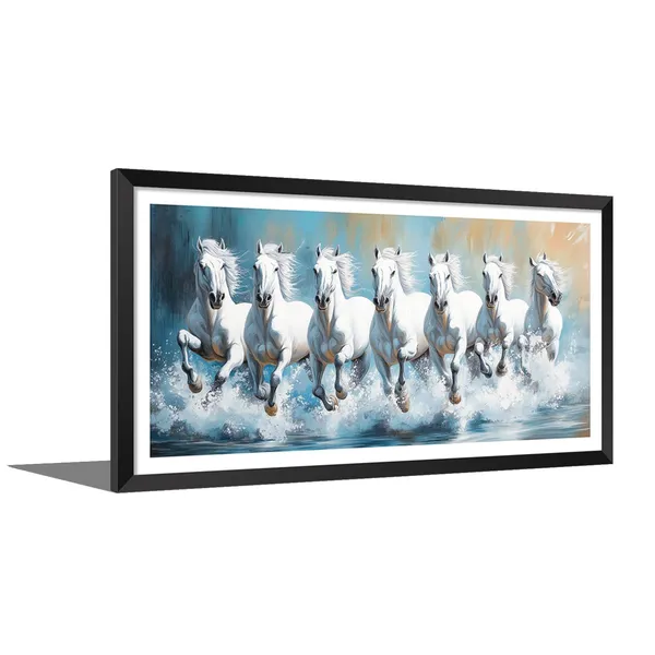 Running_Horses_Vastu_Painting_Blessing_Lucky_Horse_White_Photo_Frame_Modern_Art_With_Lamination_Art_For_Living_room_Office_Decor
