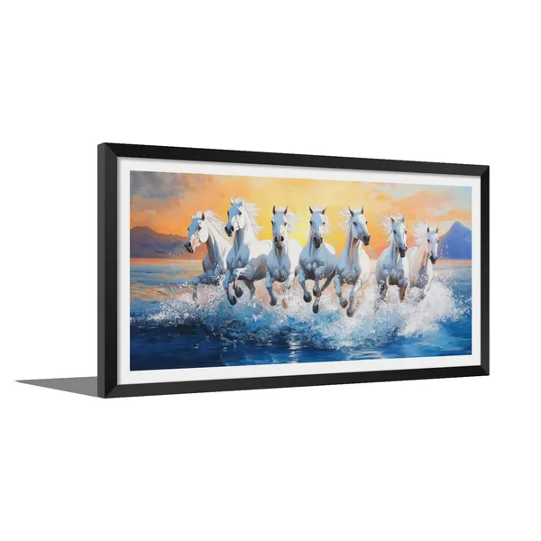 Running_Horses_Vastu_Painting_Blessing_Lucky_Horse_White_Photo_Frame_Modern_Art_With_Lamination_Art_For_Living_room_Office_Decor