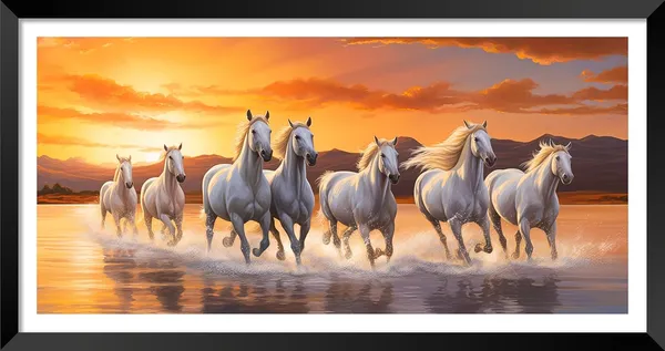 Black_Running_Horses_Vastu_Painting_Blessing_Lucky_Horse_White_Photo_Frame_Modern_Art_With_Lamination_Art_For_Living_room_Office_Decor