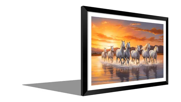 Black_Running_Horses_Vastu_Painting_Blessing_Lucky_Horse_White_Photo_Frame_Modern_Art_With_Lamination_Art_For_Living_room_Office_Decor