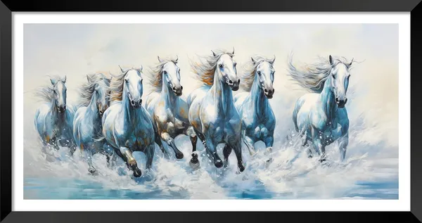 Running_Horses_Vastu_Painting_Blessing_Lucky_Horse_White_Photo_Frame_Modern_Art_With_Lamination_Art_For_Living_room_Office_Decor