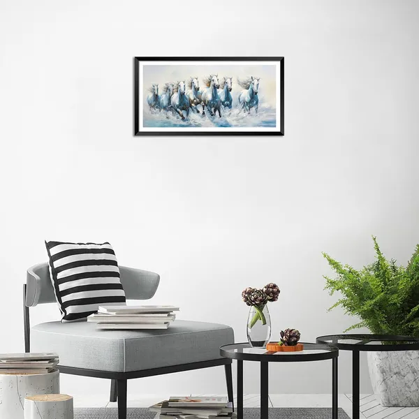 Running_Horses_Vastu_Painting_Blessing_Lucky_Horse_White_Photo_Frame_Modern_Art_With_Lamination_Art_For_Living_room_Office_Decor