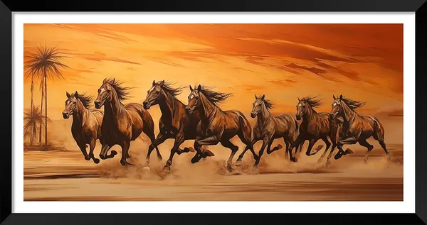 Black_Running_Horses_Vastu_Painting_Blessing_Lucky_Horse_White_Photo_Frame_Modern_Art_With_Lamination_Art_For_Living_room_Office_Decor