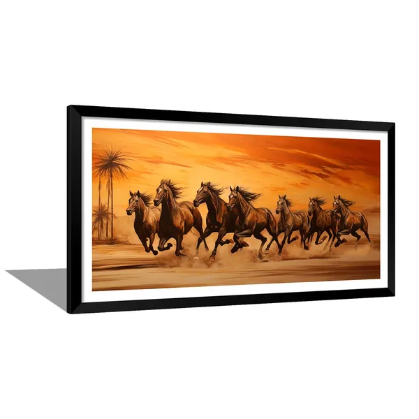 Black_Running_Horses_Vastu_Painting_Blessing_Lucky_Horse_White_Photo_Frame_Modern_Art_With_Lamination_Art_For_Living_room_Office_Decor