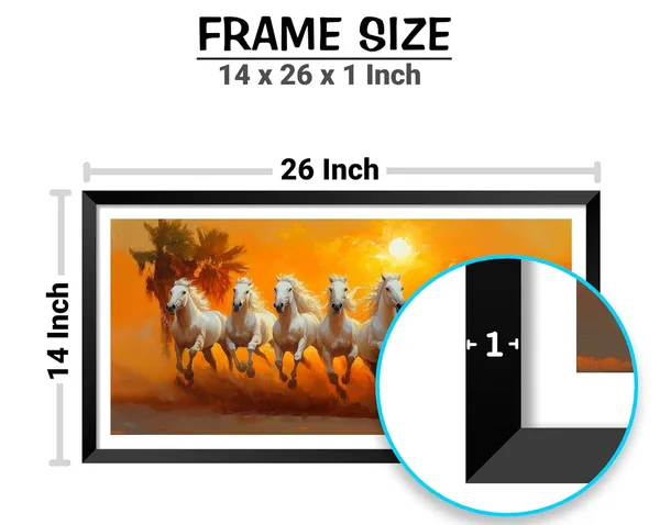 White_Running_Horses_Vastu_Painting_Blessing_Lucky_Horse_White_Photo_Frame_Modern_Art_With_Lamination_Art_For_Living_room_Office_Decor