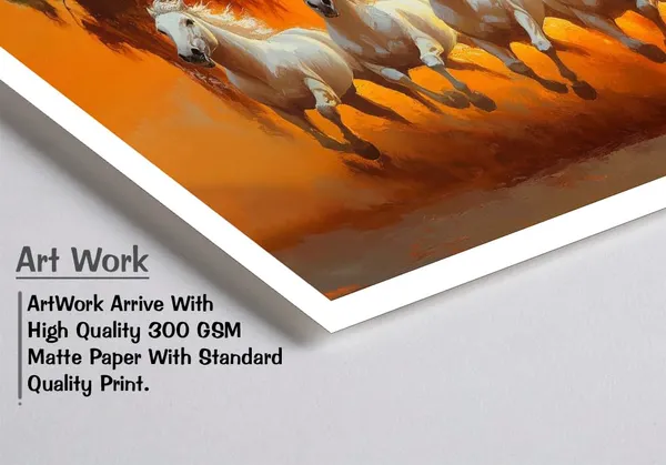 White_Running_Horses_Vastu_Painting_Blessing_Lucky_Horse_White_Photo_Frame_Modern_Art_With_Lamination_Art_For_Living_room_Office_Decor