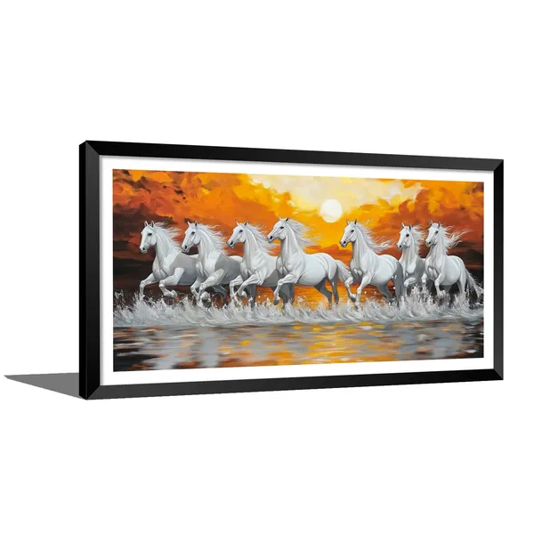 Running_Horses_Vastu_Painting_Blessing_Lucky_Horse_White_Photo_Frame_Modern_Art_With_Lamination_Art_For_Living_room_Office_Decor