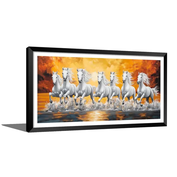 Running_Horses_Vastu_Painting_Blessing_Lucky_Horse_White_Photo_Frame_Modern_Art_With_Lamination_Art_For_Living_room_Office_Decor