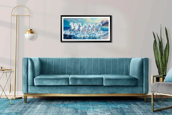 Running_Horses_Vastu_Painting_Blessing_Lucky_Horse_White_Photo_Frame_Modern_Art_With_Lamination_Art_For_Living_room_Office_Decor