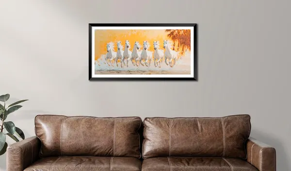 Running_Horses_Vastu_Painting_Blessing_Lucky_Horse_White_Photo_Frame_Modern_Art_With_Lamination_Art_For_Living_room_Office_Decor