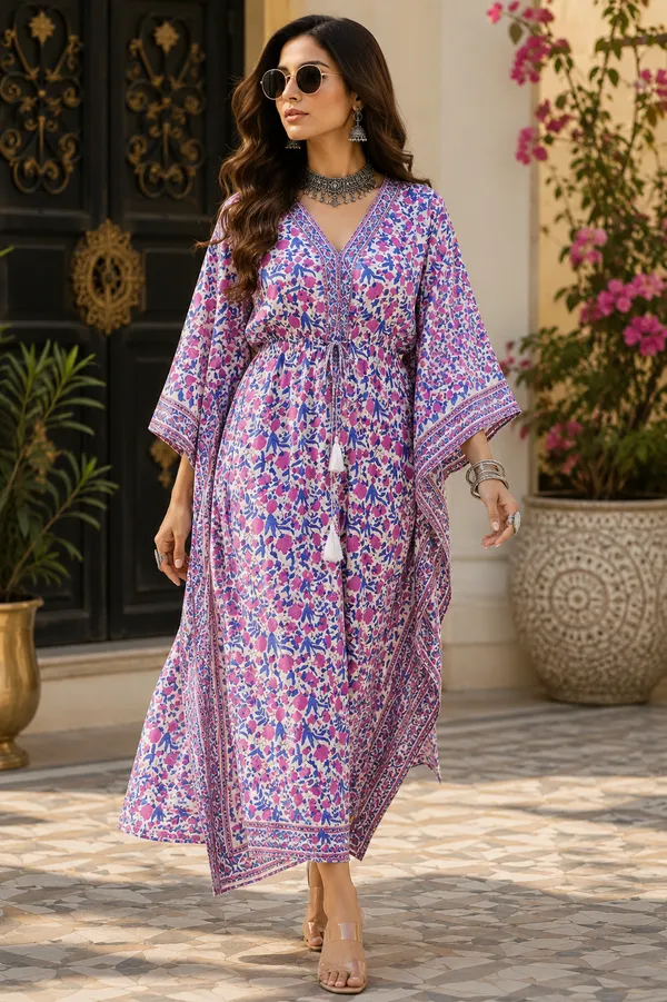 Floral_Paradise_Cotton_Kaftan_-_Long