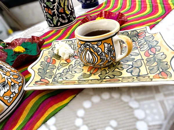 Yellow_Pottery_Multipurpose_Tray_/_Snack_Platter