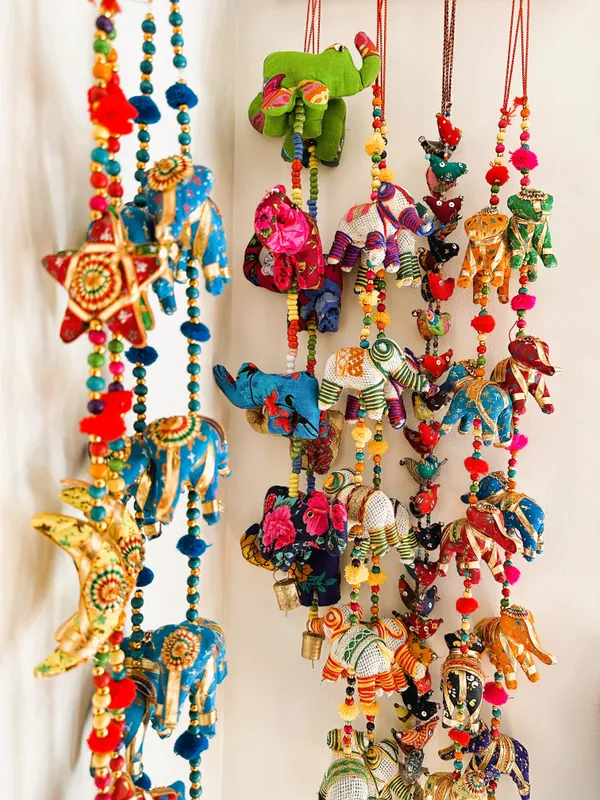 Jute_Cotton_Gotta_Patti_Elephant_Latkan_Pair_-_Set_Of_2_Swingy_Sparkle