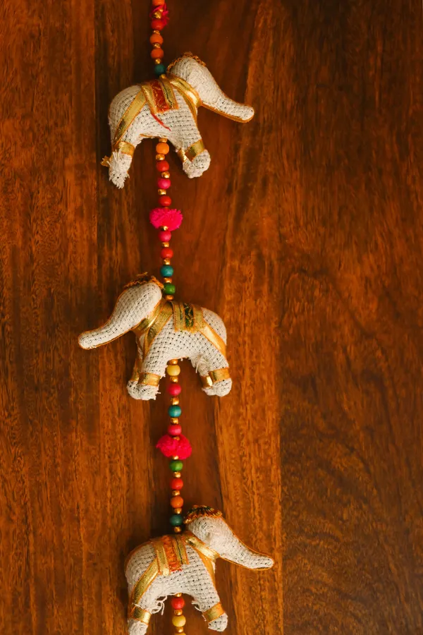 Jute_Cotton_Gotta_Patti_Elephant_Latkan_Pair_-_Set_Of_2_Swingy_Sparkle